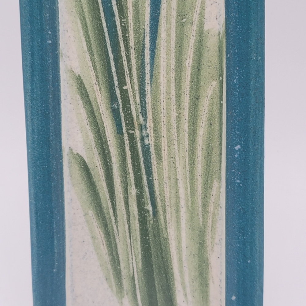 Handmade Iris Ceramic Individual Snack Tray Sushi, Tapas, Baguette Server Vtg - Picture 3 of 10